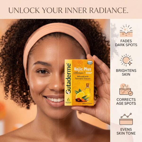 Kojic Acid Soap Bar (Pack of 3) – Brightening & Cleansing Soap for Dull Skin – Gentle Exfoliating Bar for Smooth, Even-Looking Skin (Face & Body Use) - Image 4