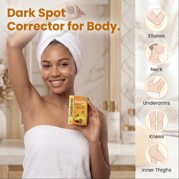Kojic Acid Soap Bar (Pack of 3) – Brightening & Cleansing Soap for Dull Skin – Gentle Exfoliating Bar for Smooth, Even-Looking Skin (Face & Body Use) - Image 5