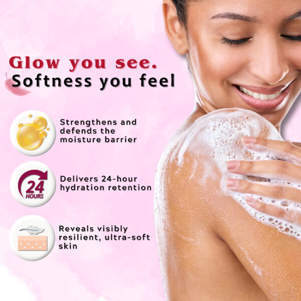 Pomegranate & Avocado Body Wash –16.91 fl.oz | 500ml - Hydrating & Gentle Cleanser with Aloe Vera & Shea Butter for Soft, Smooth Skin – Sulfate & Paraben Free Shower Gel for Men & Women. - Image 8