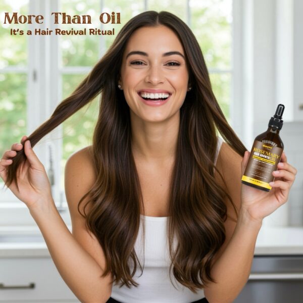 Minovit Rosemary Hair Growth Oil 100ml | Biotin, Vitamin E, RootBioTec® | Natural Scalp Treatment - Image 10